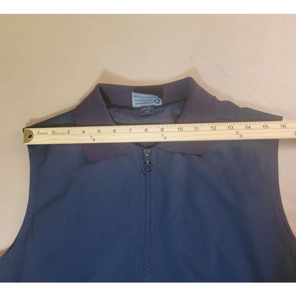 VTG Sunderland of Scotland Golf Vest Men’s L Blue Full Zip Windbreaker EUC - Picture 5 of 11